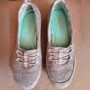 Skechers Gray Memory Foam Slip On Sneakers